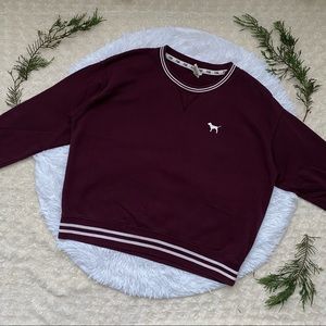 PINK Victoria’s Secret Plum Crew Neck Sweater Top